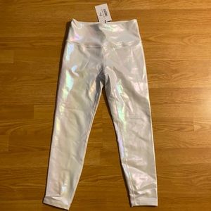 Ziya white unicorn luxe 7/8 leggings size 6-8
